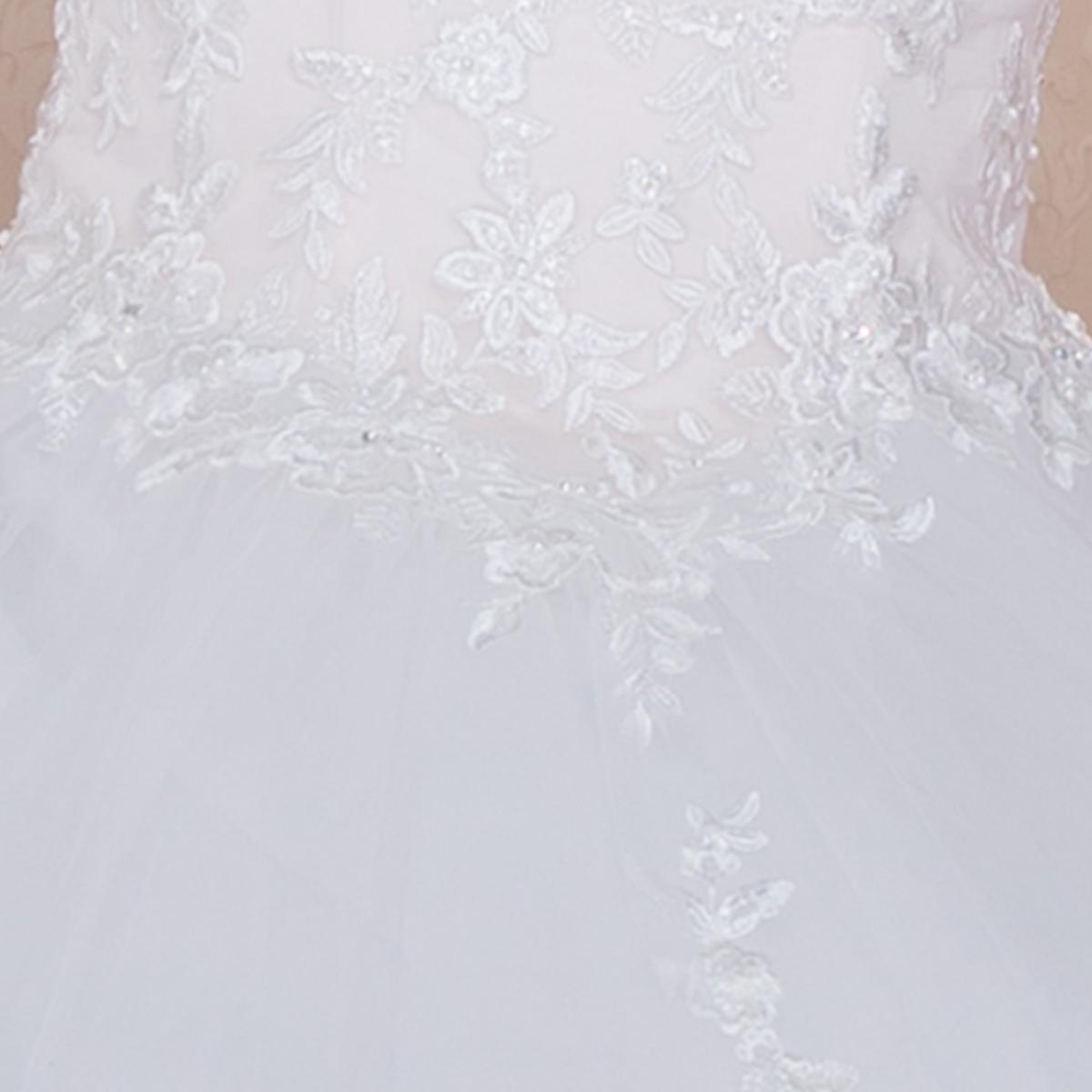 White wedding dress elegant off-shoulder