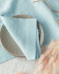 Linen Table Runner - Sky Blue