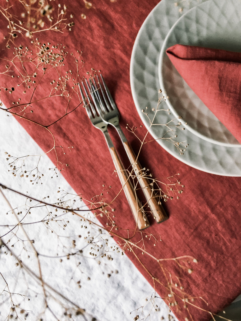 Soft Linen Table Runners - Choose Your Color